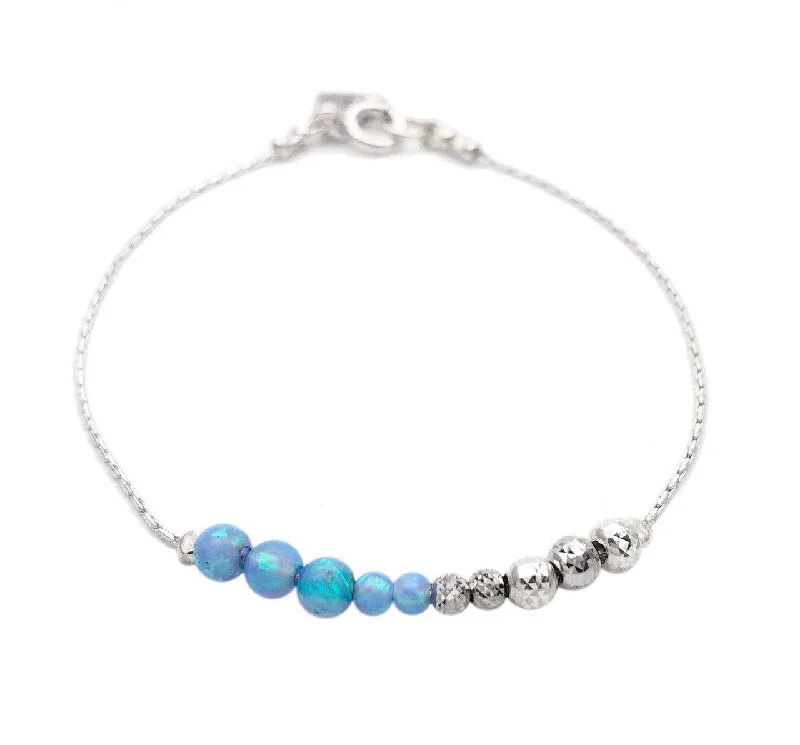 Geometric Charm Bracelet-Aviv Opal Sparkly Bracelet