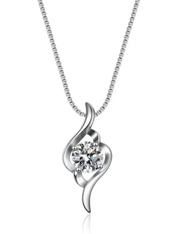 Long Bead Necklace-Pendant Necklace | S925 | Moissanite