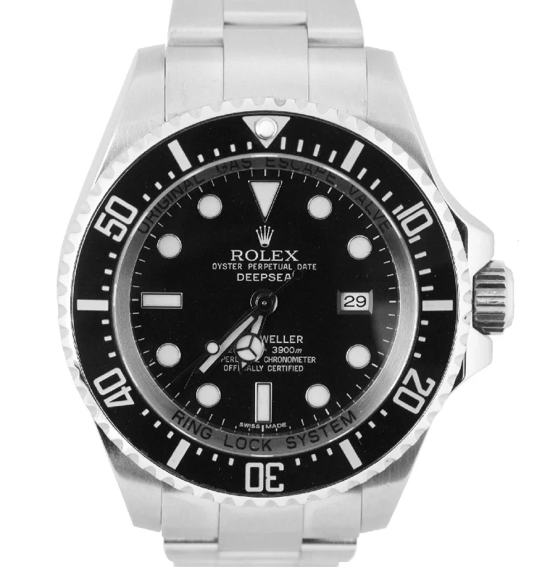 Luxury Watch with Date Function-MINT Rolex Sea-Dweller Deepsea 116660 Stainless Steel 44mm Black Dive Watch