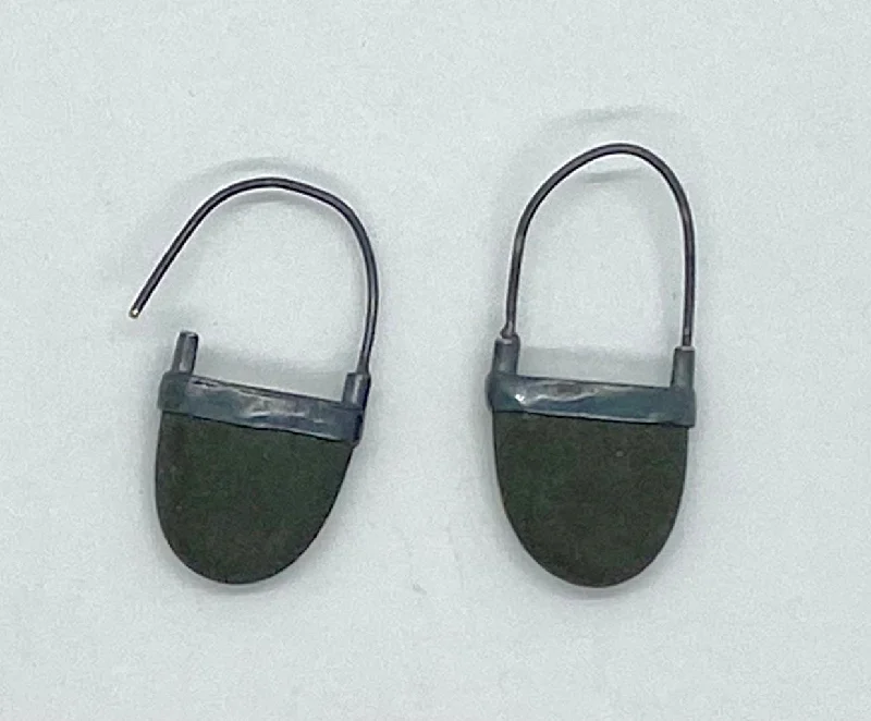 Stylish Hoop Earrings-Cut Rock Hook Earrings