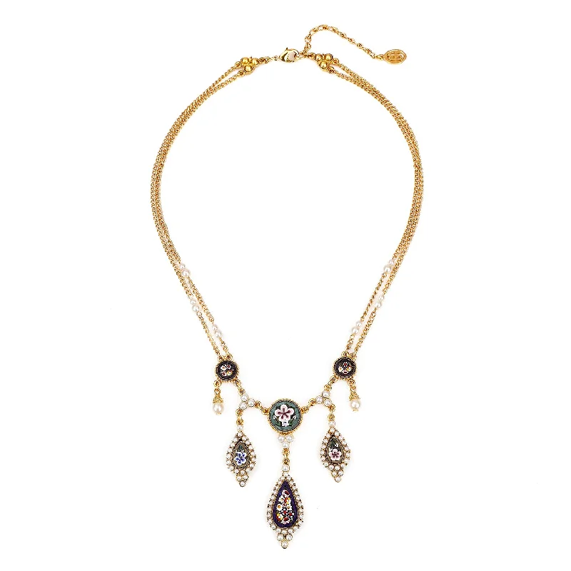 Teardrop Crystal Necklace-Tomasia Necklace