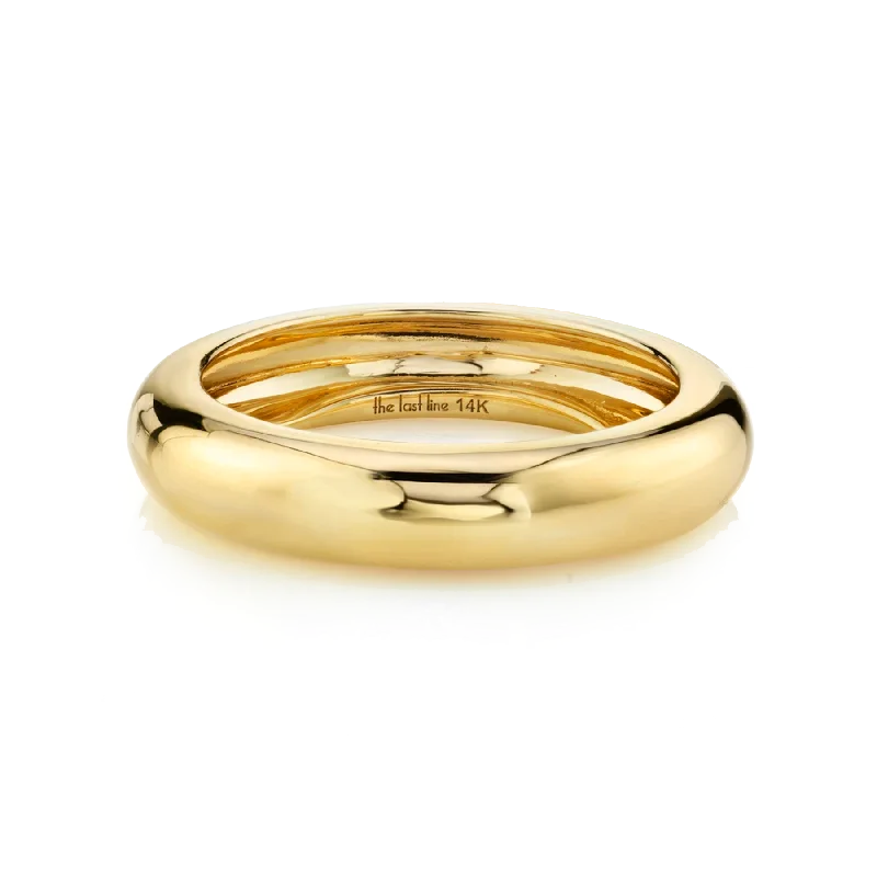 Wide Band Ring - 14k Yellow Gold