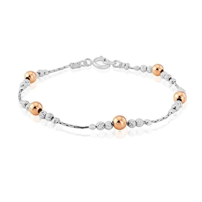 Gold-Plated Bracelet-Lavan Rose Gold and Sterling Silver Bracelet