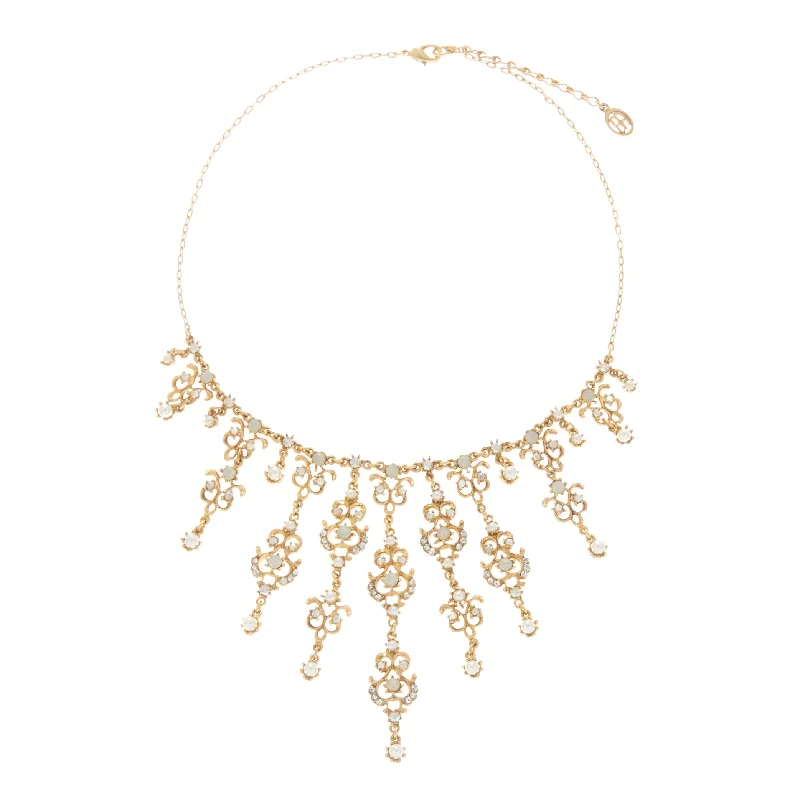 Gold Diamond Necklace-Ambrosia Necklace