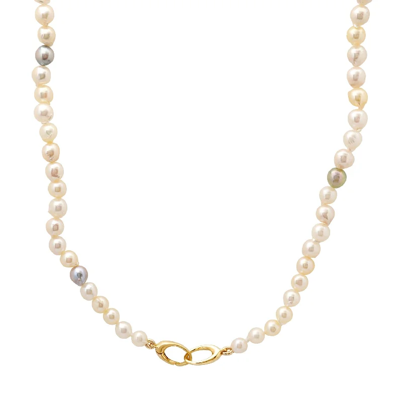 Beautiful Pearl Necklace-Pearl Strand Necklace