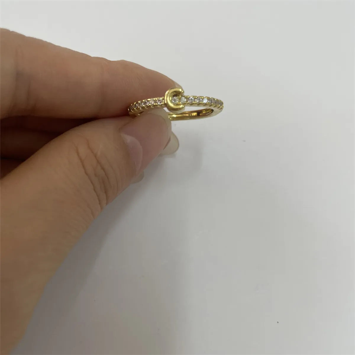 14K Real Gold-Letter C