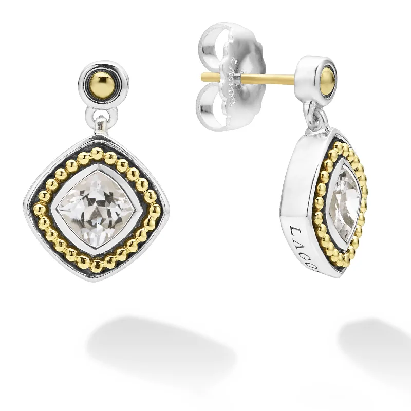 Crystal Drop Earrings-Rittenhouse White Topaz Drop Earrings