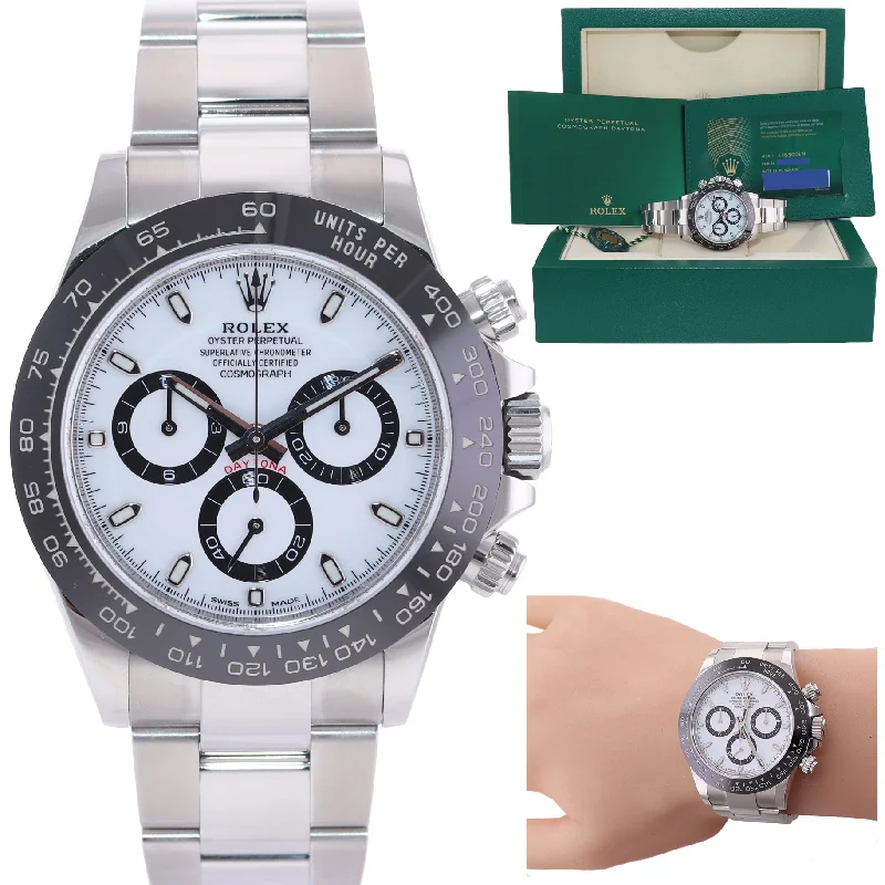 Custom Sports Watch-2021 NEW PAPERS Rolex Daytona 116500LN White Ceramic Panda Watch Box