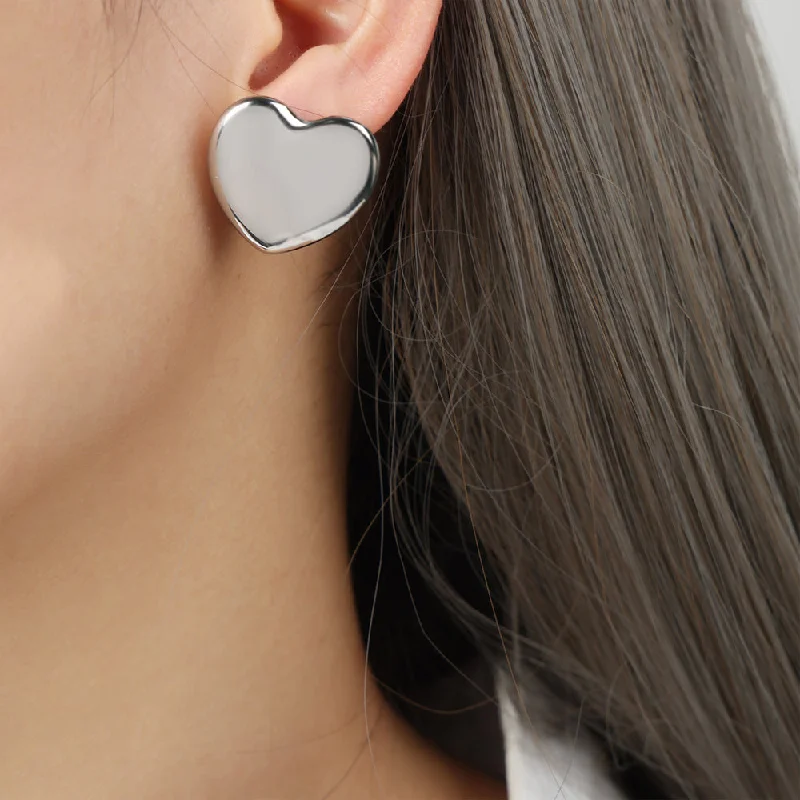 Large Steel Earrings