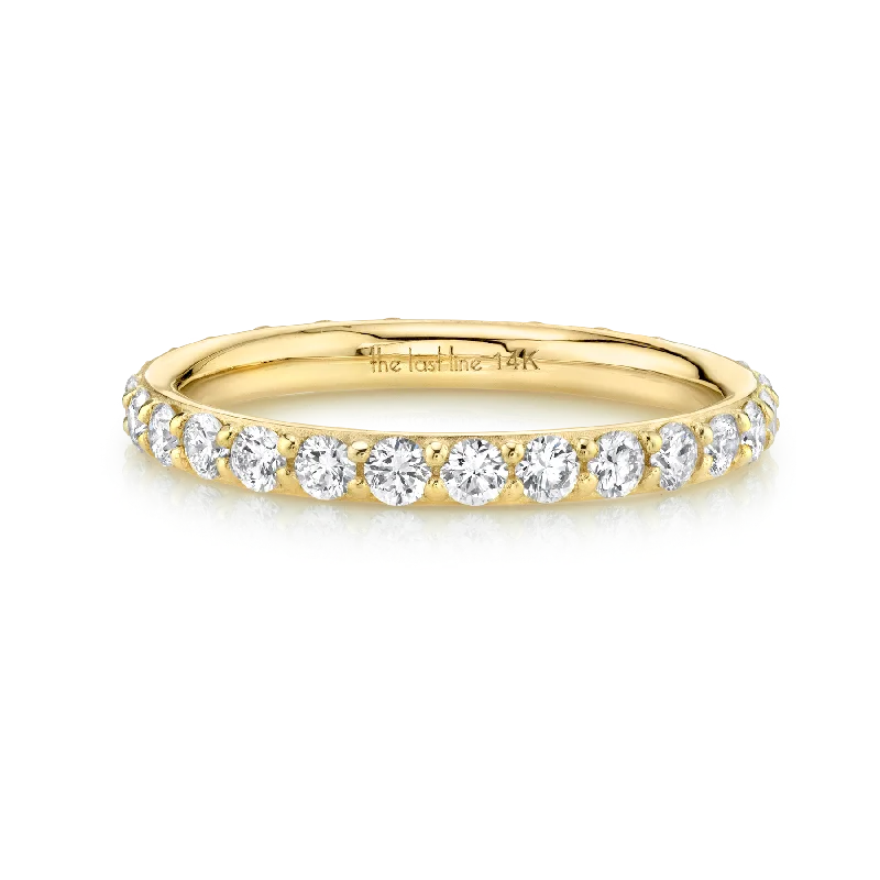 Biggie Eternity Band - White Diamond / 14k Yellow Gold