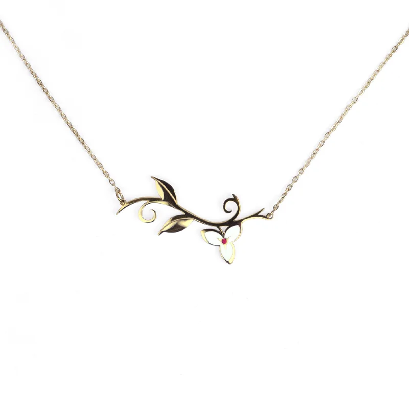 Dainty Gold Necklace-First Bloom Necklace