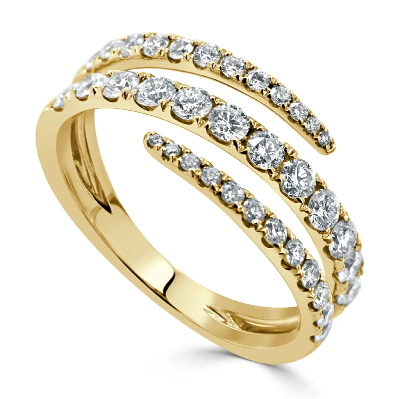 14k Gold & Diamond Wrap Ring