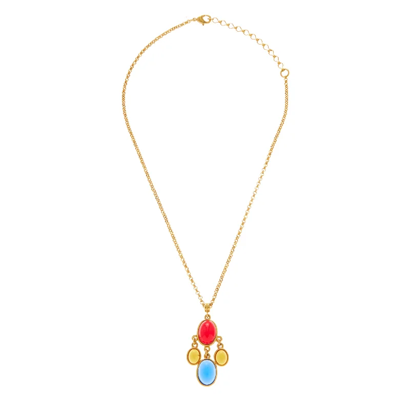 Gold Heart Necklace-Raisa Necklace