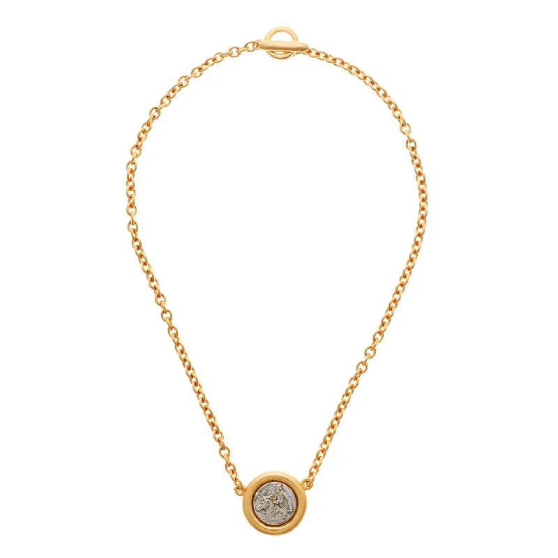 Simple Gold Pendant Necklace-Fraser Necklace