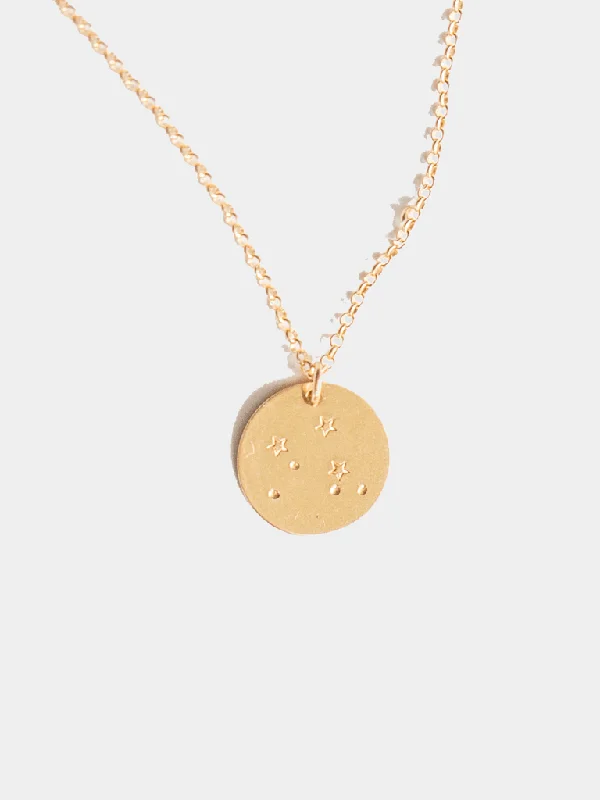 Adjustable Necklace-Constellation Disc Necklace