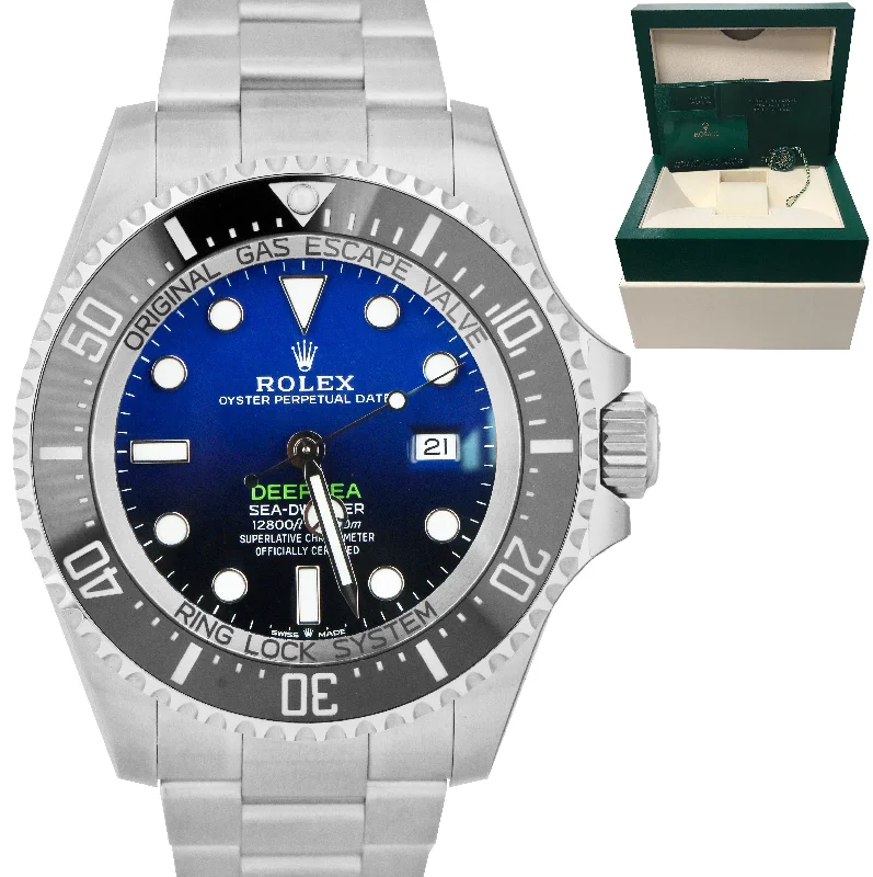 Waterproof Smartwatch for Women-MINT JUNE 2021 Rolex Sea-Dweller Deepsea James Cameron Blue 44mm 126660 Watch