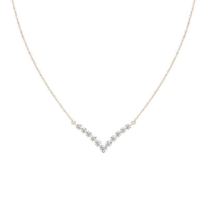 Handmade Gemstone Necklace-Diamond Radiance V Necklace