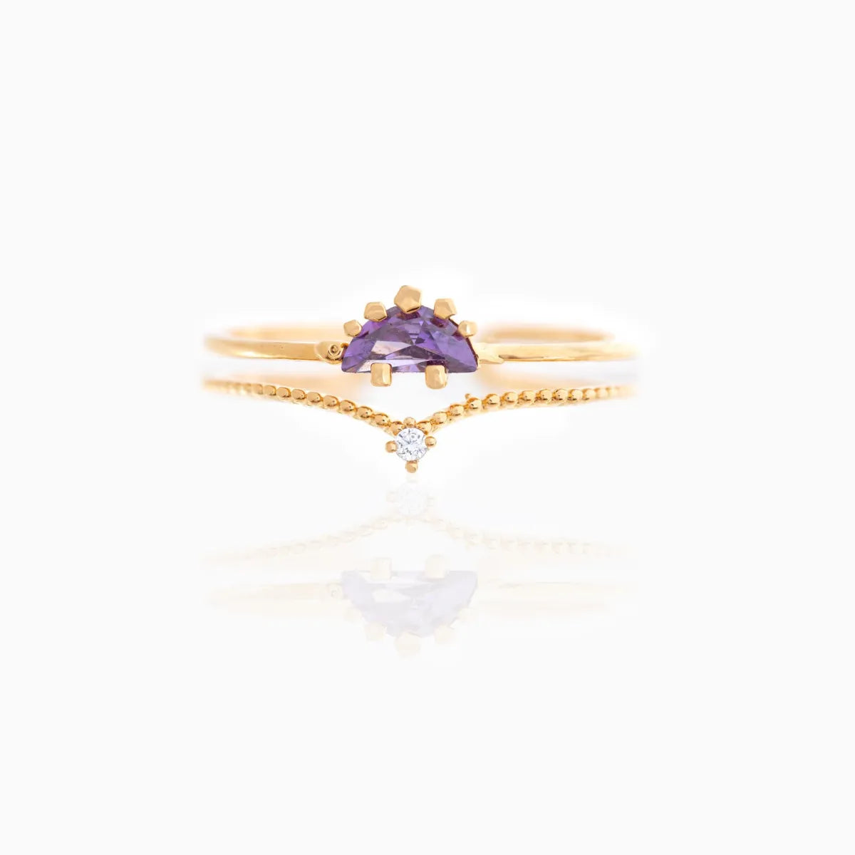 Purple Style 18K Gold