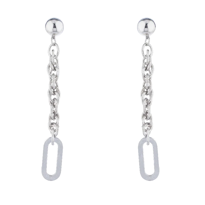 Sterling Silver Dangle Earrings-THE KING EARRINGS