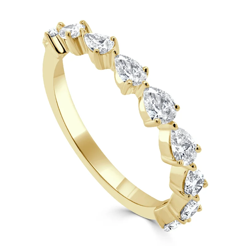 14k Gold & Pear-Shape Diamond Ring