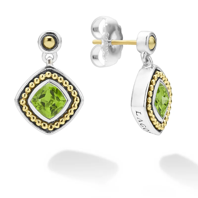 Stylish Stud Earrings-Rittenhouse Peridot Drop Earrings