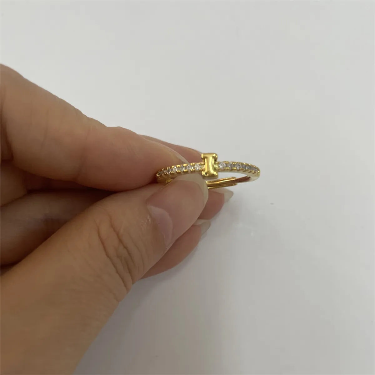 14K Real Gold-Letter I