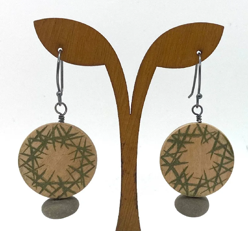 Rose Gold Earrings-Wood & Rock Earrings