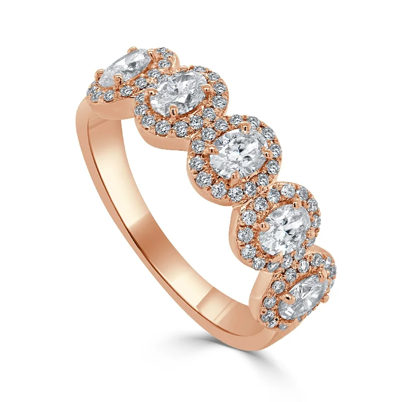 14K Gold & Oval Diamond Ring