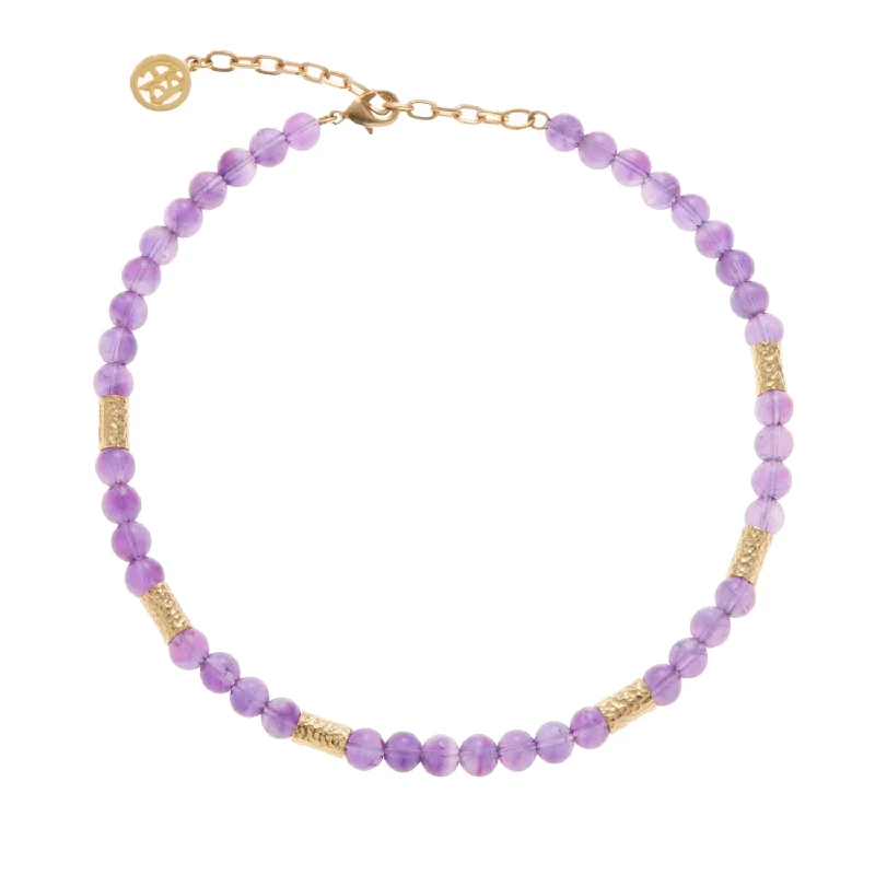 Luxury Gemstone Necklace-Violette Royale Necklace