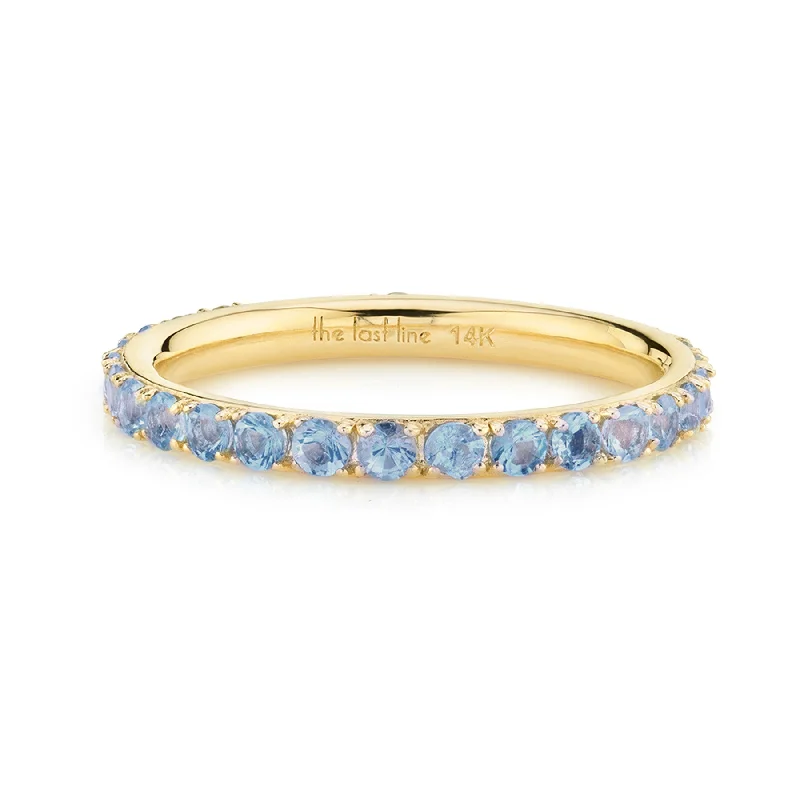 Biggie Eternity Band - Blue Sapphire / 14k Yellow Gold