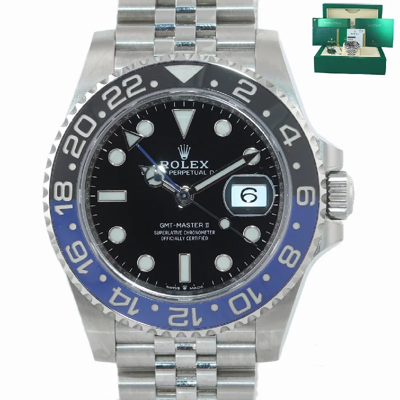 Luxury Designer Watch for Women-2020 PAPERS Rolex GMT Master Batman Blue Jubilee Ceramic 126710 Watch Box