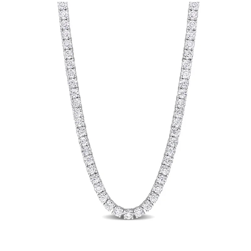 Multi-Layered Crystal Necklace-3 or 4mm Diamond Tennis Chain Necklace | S925 | Moissanite