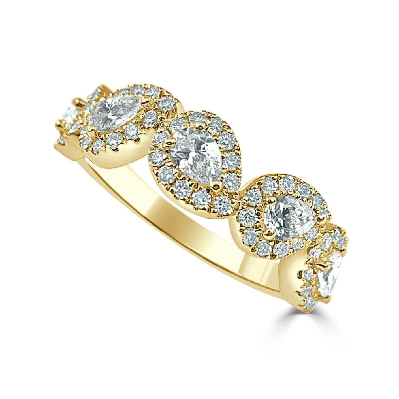 14k Gold & Pear-Shape Diamond Ring