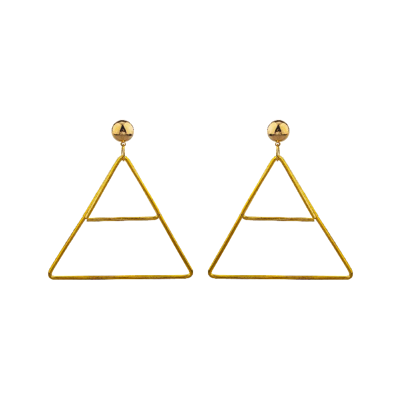 Statement Earrings for Weddings-SCARY TRINITY EARRINGS