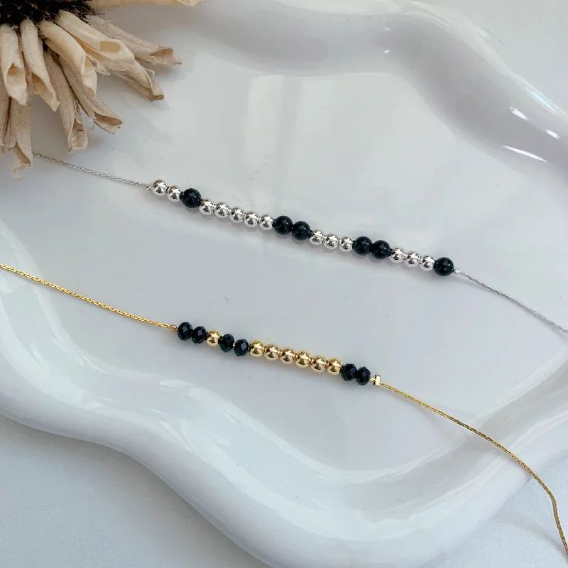 Modern Beaded Necklace-Custom Morse Code Necklace