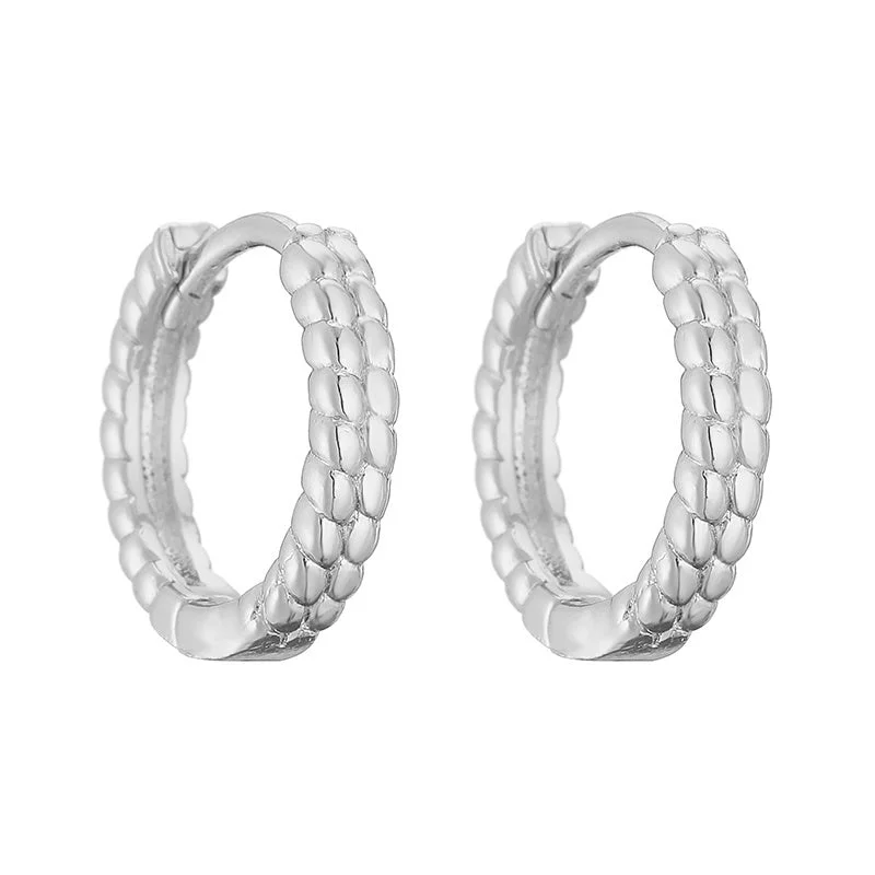 White Gold Color Style K Pair