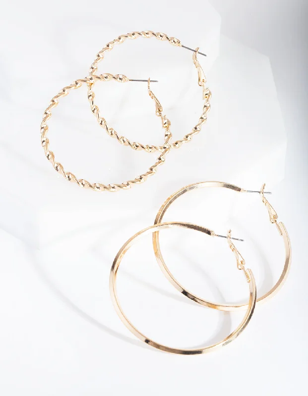 High-End Earrings-Gold Ultimate Hoop Earring Pack