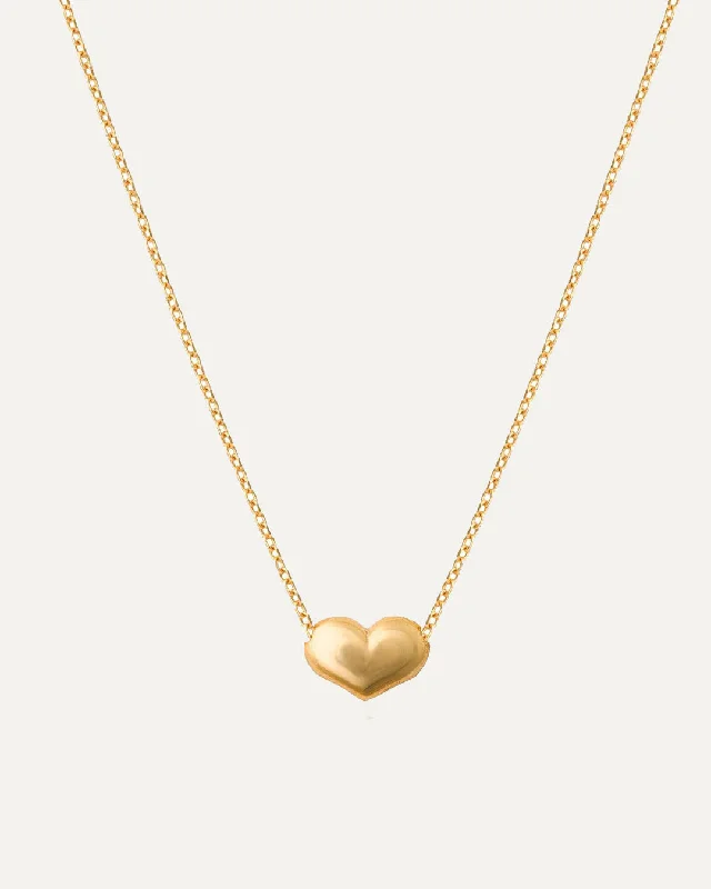 Classic Gold Necklace-The Kopol Heart Necklace